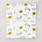 ひまわりフローラシャワーゲスト名座席表 プレイスカード (内部開封)