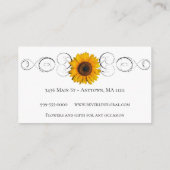 ひまわりフローラショップ名刺 名刺 (裏面)