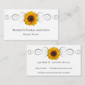 ひまわりフローラショップ名刺 名刺 (正面/裏面)