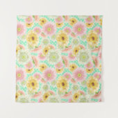 ひまわりフローラタペストリー – ブライトボホウォールデコール タペストリー (正面(横))