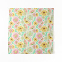 ひまわりフローラタペストリー – ブライトボホウォールデコール