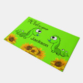 ひまわりフローラディンスーアードアマット ドアマット (アングル)