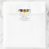 ひまわりフローラブライダルシャワー金ゴールドサンキュースクア スクエアシール (バッグ)