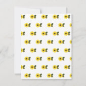 ひまわりフローラベビーシャワー招待状 招待状 (裏面)