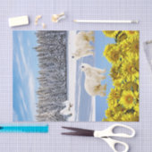 ひまわりフローラポーラベアティッシュペーパー 薄葉紙 (クラフト)