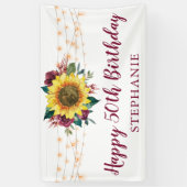 ひまわりフローラライツ50thバースデーパーティー 横断幕 (縦)