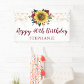 ひまわりフローラライト40th誕生日パーティー 横断幕 (インサイチュ)