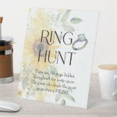 ひまわりフローラリングや輪狩りブライダルシャワーゲーム 台座サイン (インサイチュ)