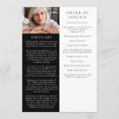 ひまわりフローラ写真葬儀 プログラム (裏面)