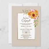 ひまわりフローラ婚約パーティ 招待状 (正面)