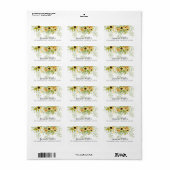 ひまわりフローラ差出人住所ラベル ラベル (フルシート)