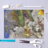 ひまわりフローラ恐竜ティッシュペーパー 薄葉紙 (クラフト)