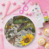 ひまわりフローラ恐竜紙プレート ペーパープレート (パーティー)