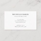 ひまわりフローラ水彩 名刺 (裏面)