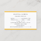 ひまわりフローラ清掃用メイドハウスキーパー 名刺 (裏面)