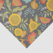 ひまわりフローラ秋ガーデンお洒落ボタニカル 薄葉紙 (詳細)