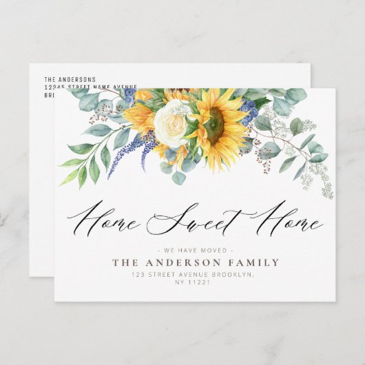 ひまわりフローラ移動はがき ポストカード (正面/裏面)