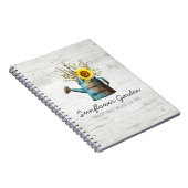 ひまわりフローラ素朴&ウッドヴィンテージコテージ ノートブック (右側)