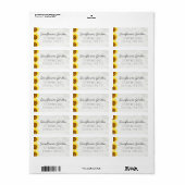 ひまわりフローラ素朴&ウッドヴィンテージコテージ ラベル (フルシート)