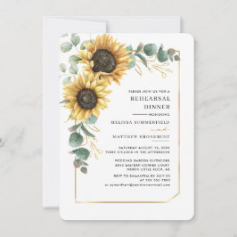 ひまわりフローラ結婚のリハーサルディナー 招待状