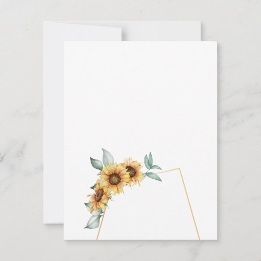 ひまわりフローラ結婚式の日付の保存 (裏面)