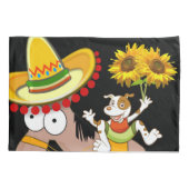 ひまわりフローラ馬枕ケース 枕カバー (裏面)