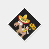 ひまわりフローラ馬紙ナプキンス スタンダードカクテルナプキン (角)