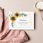 ひまわりフローラ60th誕生日パーティー サンキューカード