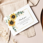 ひまわりフローラ60th誕生日パーティー サンキューカード