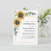 ひまわりフローラ80th誕生日パーティー 招待状 (スタンド正面)