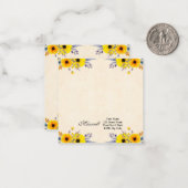 ひまわりフローラ ノートカード (正面/裏面インサイチュ)