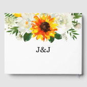 ひまわりフローラ – 白 ゲストブック (裏面)