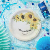 ひまわりブライダルウェディングレセプション ペーパープレート (パーティー)