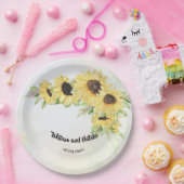 ひまわりブライダルウェディングレセプション ペーパープレート (パーティー)