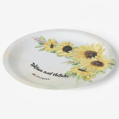 ひまわりブライダルウェディングレセプション ペーパープレート (アングル)