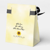 ひまわりブライダルシャワーの愛用ボックス フェイバーボックス (裏面サイド)