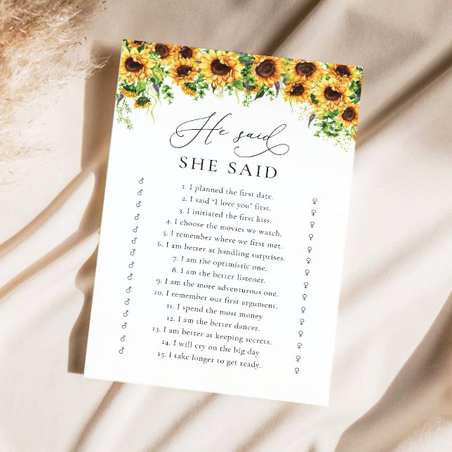 ひまわりブライダルシャワーゲーム (クリエイターアップロード済み)