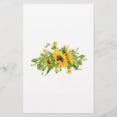 ひまわりブライダルシャワーゲームA to Zカード チラシ (裏面)