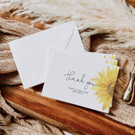 ひまわりブライダルシャワーサンキューカード カード
