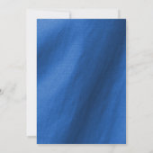 ひまわりブライダルシャワーストリングライツネイビーブルー 招待状 (裏面)