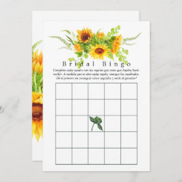 ひまわりブライダルシャワービンゴ