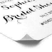 ひまわりブライダルシャワーフローラウェルカムサインポスター ポスター (角)