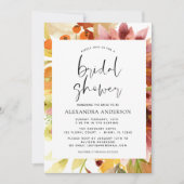 ひまわりブライダルシャワーブルゴーニュフローラ 招待状 (正面)