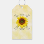 ひまわりブライダルシャワーラベル ギフトタグ (裏面)