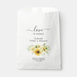 ひまわりブライダルシャワー好意バッグラブズスウィート フェイバーバッグ