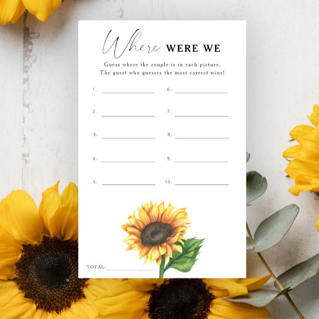 ひまわりブライダルシャワー我々はゲームをどこに (クリエイターアップロード済み)