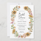 ひまわりブライダルシャワー招待状 招待状 (正面)