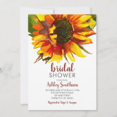 ひまわりブライダルシャワー招待状 招待状 (正面)