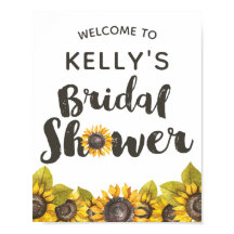 ひまわりブライダルシャワー標識