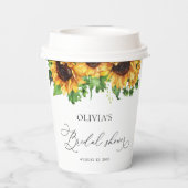 ひまわりブライダルシャワー紙カップ 紙コップ (裏面)